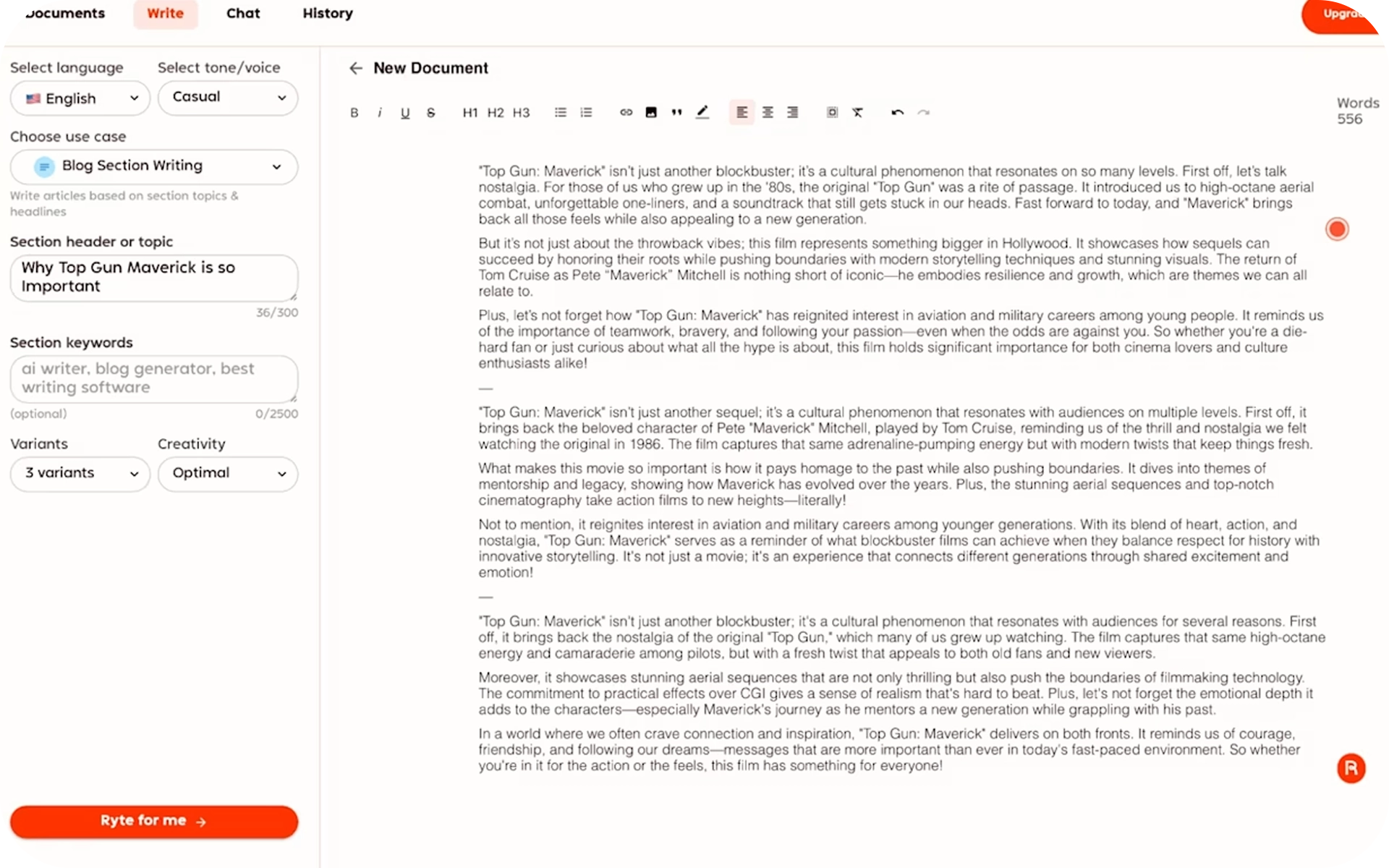 AI-powered text generation is transforming content creation for creative agencies.