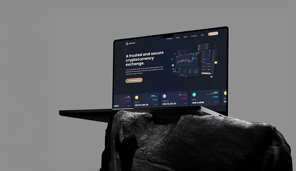 Golex Exchange trading interface hero